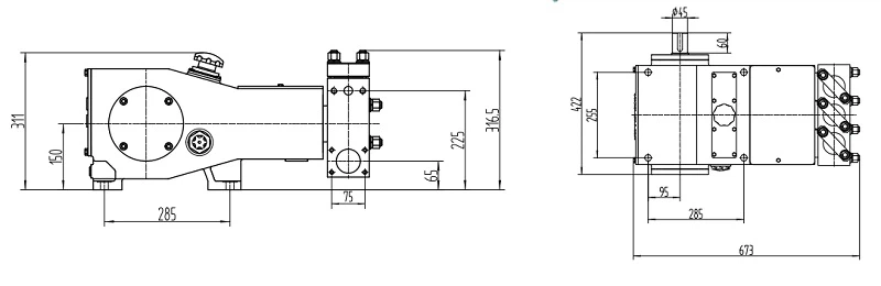 Horizontal Chemical Pump with Electric Motor